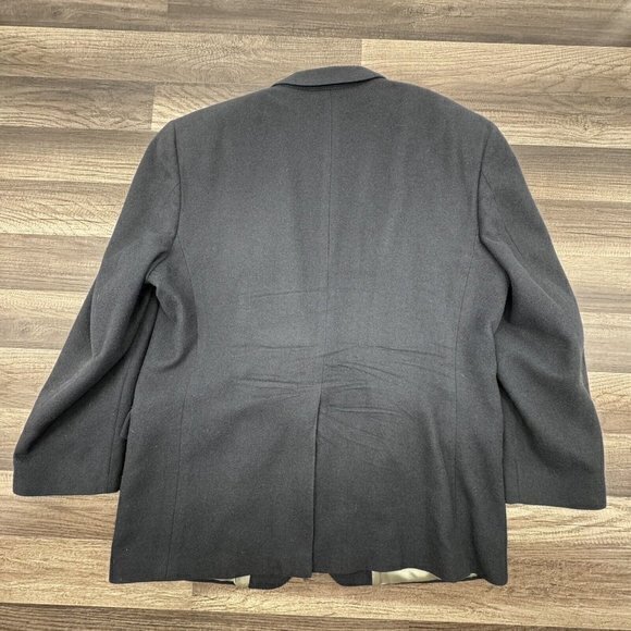 Jos A Bank Mens Sport Coat Blazer Suit‎ Jacket 44R Camel Hair Black 2 Button - Picture 11 of 11